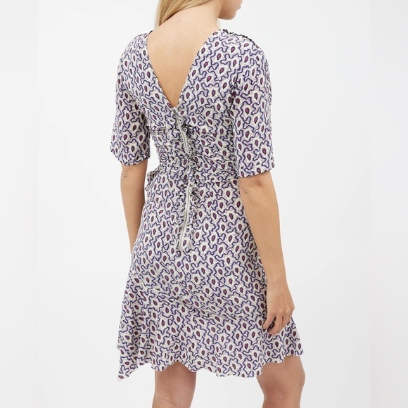 Isabel Marant Arodie Silk Dress Size 38 US6 - Picture 5 of 12